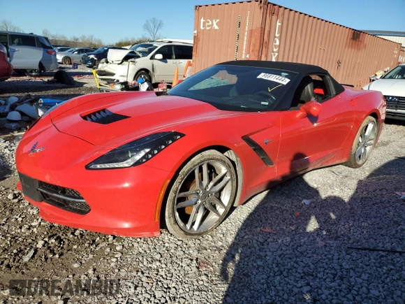 2019 Chevrolet Corvette 3LT with VIN 1G1YF3D75K5115928, listed as a Copart auction lot 86911444 with 0 mi miles and Salvage Title. Bid and sale history available at carsss.com. Image 1.