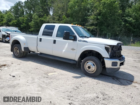 2015 Ford F-350 Lariat with VIN 1FT8W3DT0FEA88048, listed as a Copart auction lot 59097135 with Not provided miles and Salvage title. Bid and sale history available at DreamBid. Image 4.