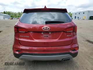 2018 Hyundai Santa Fe 2.4L with VIN 5XYZU3LBXJG545614, listed as a Copart auction lot 60293875 with 306,182 mi miles and Salvage title. Bid and sale history available at DreamBid. Image 6.