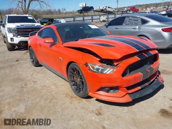 2016 Ford Mustang GT with VIN 1FA6P8CF1G5241699, listed as a IAAI auction lot 41747743 with 95,577 mi miles. Bid and sale history available at carsss.com. Image 1.