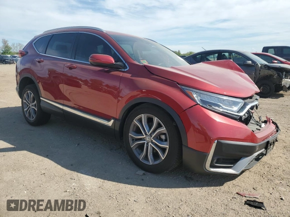 2022 Honda CR-V Touring with VIN 7FARW2H94NE031060, listed as a Copart auction lot 55884655 with 34,419 mi miles and Salvage title. Bid and sale history available at DreamBid. Image 4.
