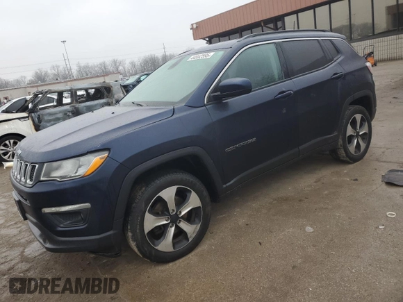 2017 Jeep Compass Latitude with VIN 3C4NJDBB4HT688530, listed as a Copart auction lot 44862595 with 138,232 mi miles and Salvage Title. Bid and sale history available at carsss.com. Image 1.