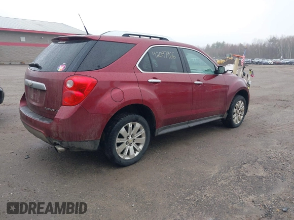 2010 Chevrolet Equinox LTZ with VIN 2CNFLGEY6A6291004, listed as a IAAI auction lot 42097966 with 100,965 mi miles and . Bid and sale history available at DreamBid. Image 4.