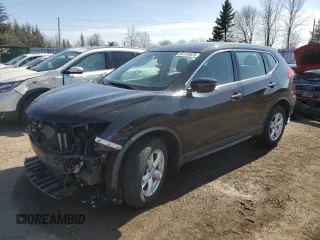 2017 Nissan Rogue S with VIN 5N1AT2MV5HC843887, listed as a Copart auction lot 55114925 with 87,485 mi miles and Salvage title. Bid and sale history available at DreamBid. Image 1.