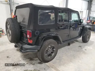 2018 Jeep Wrangler JK Unlimited Sport S with VIN 1C4HJWDG2JL840369, listed as a Copart auction lot 85749804 with 63,658 mi miles and Clean Title. Bid and sale history available at carsss.com. Image 3.