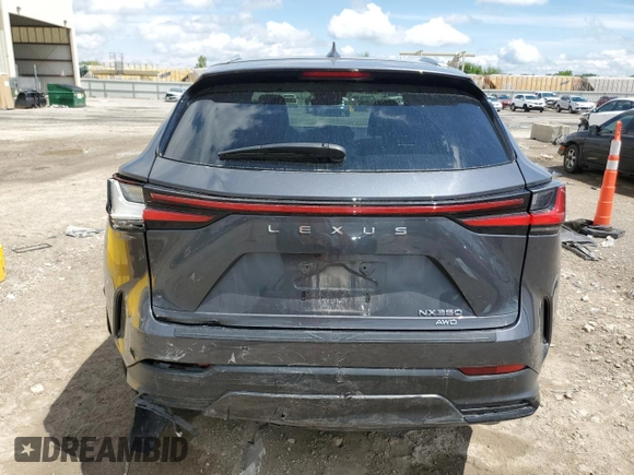 2023 Lexus NX 350 Luxury z VIN 2T2HGCEZXPC027533, wystawiony jako Copart lot #54949765 z przebiegiem Nie podano mil oraz Szkody całkowita. Historia ofert i sprzedaży dostępna na DreamBid. Obrazek 6.