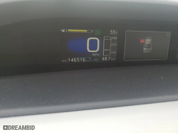 2016 Toyota Prius Four with VIN JTDKARFU8G3526003, listed as a Copart auction lot 52176035 with 146,516 mi miles and Salvage Title. Bid and sale history available at carsss.com. Image 9.
