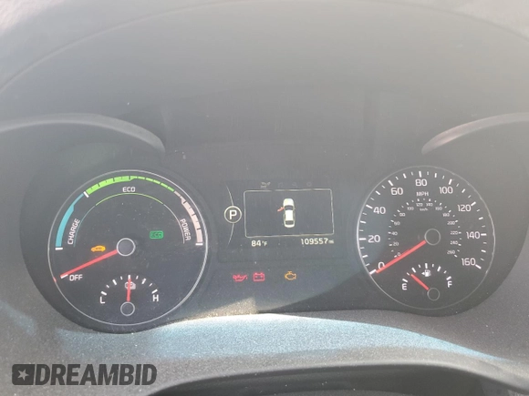 2017 Kia Optima Hybrid with VIN KNAGT4LC0H5005455, listed as a Copart auction lot 69157394 with 109,557 mi miles and Clean Title. Bid and sale history available at carsss.com. Image 9.