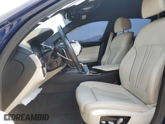 2020 BMW 5 Series 530e with VIN WBAJA9C01LCE55217, listed as a Copart auction lot 71109834 with Not Provided miles and Salvage Title. Bid and sale history available at DreamBid. Image 7.
