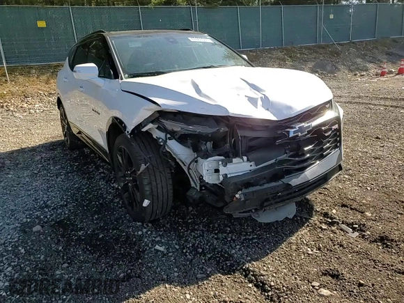 2022 Chevrolet Blazer RS with VIN 3GNKBKRS4NS198298, listed as a Copart auction lot 47863555 with 38,442 mi miles and Salvage title. Bid and sale history available at DreamBid. Image 12.