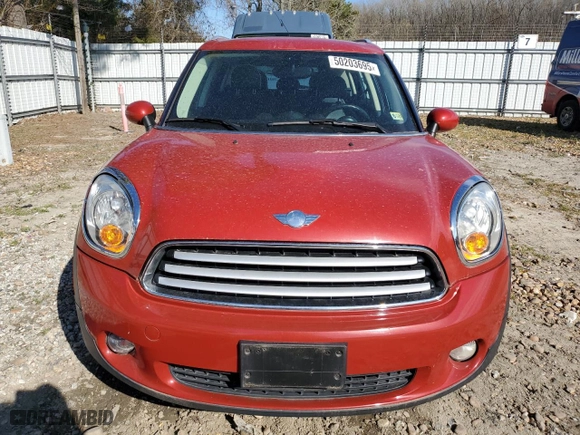 2013 MINI Cooper Countryman with VIN WMWZB3C50DWM09576, listed as a Copart auction lot 50203695 with 72,495 mi miles and Salvage Title. Bid and sale history available at carsss.com. Image 5.