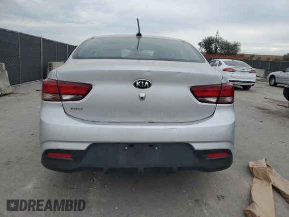 2020 Kia Rio LX with VIN 3KPA24AD7LE352849, listed as a Copart auction lot 88843725 with 80,805 mi miles and Salvage Title. Bid and sale history available at carsss.com. Image 6.