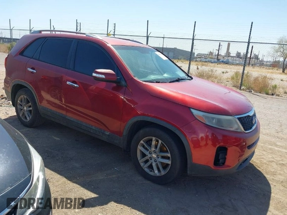 2014 Kia Sorento LX with VIN 5XYKT4A6XEG483251, listed as a IAAI auction lot 41987309 with 237,559 mi miles. Bid and sale history available at carsss.com. Image 1.