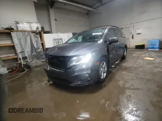 2019 Honda Odyssey EX with VIN 5FNRL6H50KB137381, listed as a Copart auction lot 46899985 with 78,407 mi miles and Salvage Title. Bid and sale history available at carsss.com. Image 14.