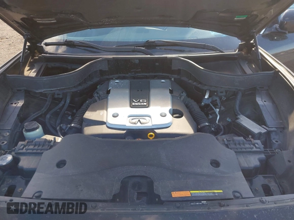 2017 Infiniti QX70 with VIN JN8CS1MW5HM414833, listed as a IAAI auction lot 41834178 with 85,289 mi miles. Bid and sale history available at carsss.com. Image 10.