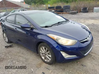 2014 Hyundai Elantra SE with VIN 5NPDH4AE6EH498727, listed as a IAAI auction lot 42435338 with 43,881 mi miles and . Bid and sale history available at DreamBid. Image 1.