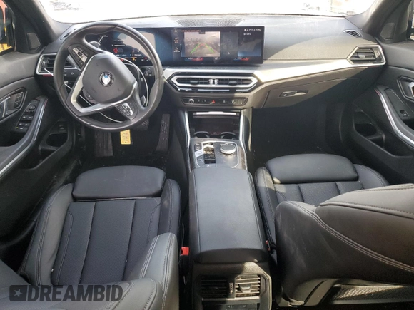 2023 BMW 3 Series 330i xDrive with VIN 3MW89FF0XP8D75507, listed as a Copart auction lot 43062285 with 34,396 mi miles and Salvage Title. Bid and sale history available at carsss.com. Image 8.