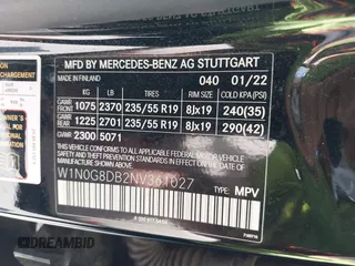 2022 Mercedes-Benz GLC 300 с VIN W1N0G8DB2NV361027, выставлен на аукционе IAAI как лот 42023839 с пробегом 46 196 миль миль и . История ставок и продаж доступна на DreamBid. Изображение 9.