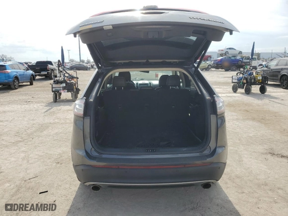 2017 Ford Edge Titanium with VIN 2FMPK3K80HBC69716, listed as a Copart auction lot 44127295 with 105,245 mi miles and Salvage Title. Bid and sale history available at carsss.com. Image 6.