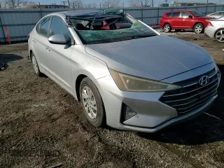 2019 Hyundai Elantra SE with VIN 5NPD74LF2KH433104, listed as a Copart auction lot 48614105 with 77,728 mi miles and Salvage Title. Bid and sale history available at DreamBid. Image 11.