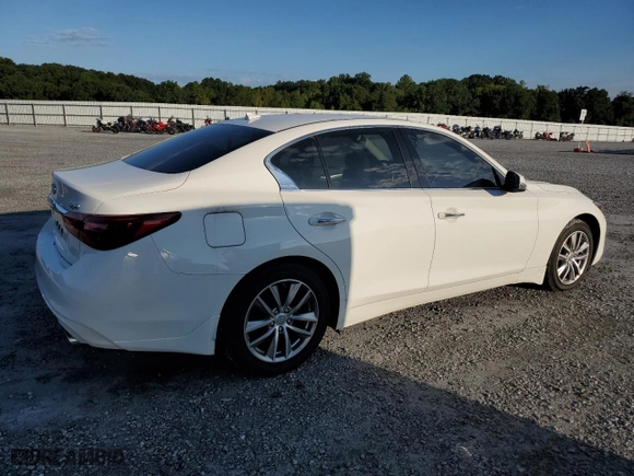 2021 Infiniti Q50 3.0t PURE with VIN JN1EV7AR2MM750157, listed as a Copart auction lot 67636584 with NaN miles and Salvage Title. Bid and sale history available at carsss.com. Image 3.