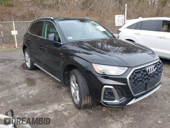 2022 Audi Q5 S line Premium Plus z VIN WA1EAAFY5N2027089, wystawiony jako IAAI lot #39093168 z przebiegiem 24 523 mil mil oraz . Historia ofert i sprzedaży dostępna na DreamBid. Obrazek 1.