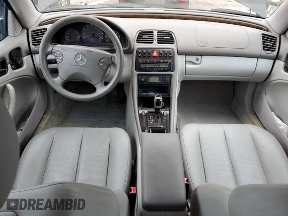 2002 Mercedes-Benz CLK 320/430 with VIN WDBLJ70G42F199391, listed as a Copart auction lot 50912095 with 274,802 mi miles and Salvage Title. Bid and sale history available at DreamBid. Image 8.