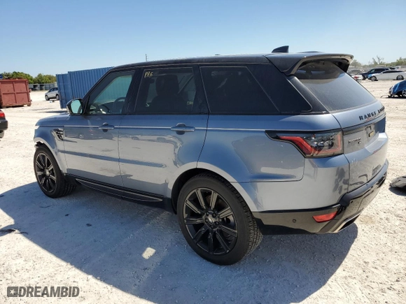 2020 Land Rover Range Rover Sport HSE with VIN SALWR2SU6LA887185, listed as a Copart auction lot 48291735 with 52,113 mi miles and Non Repairable. Bid and sale history available at carsss.com. Image 2.