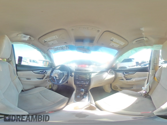 2016 Nissan Rogue SV with VIN KNMAT2MT7GP662915, listed as a Copart auction lot 51901305 with 169,129 mi miles and Salvage Title. Bid and sale history available at DreamBid. Image 14.