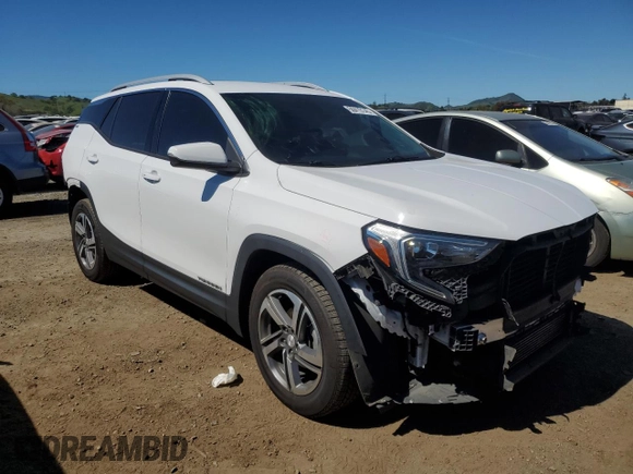 2019 GMC Terrain SLT with VIN 3GKALPEV6KL235585, listed as a Copart auction lot 50410145 with 121,170 mi miles and Salvage Title. Bid and sale history available at carsss.com. Image 4.