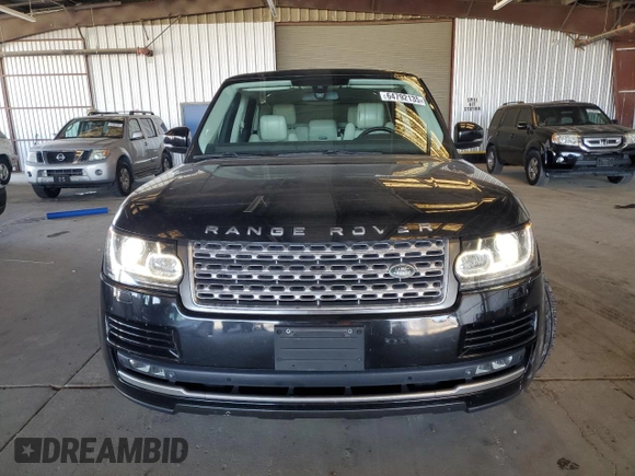 2015 Land Rover Range Rover HSE with VIN SALGS2VF9FA230844, listed as a Copart auction lot 64792135 with 90,012 mi miles and Salvage title. Bid and sale history available at DreamBid. Image 5.