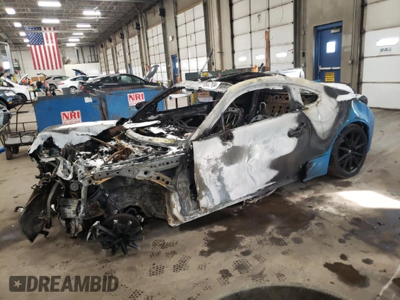 2022 Toyota GR86 Premium with VIN JF1ZNBE16N9757158, listed as a Copart auction lot 83447984 with 0 mi miles and Salvage Title. Bid and sale history available at carsss.com. Image 1.