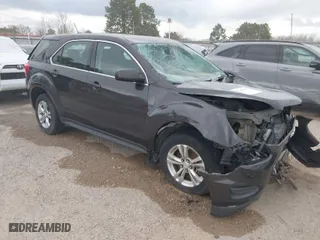 2016 Chevrolet Equinox LS with VIN 2GNALBEK3G6272066, listed as a IAAI auction lot 41499510 with 115,312 mi miles. Bid and sale history available at carsss.com. Image 1.