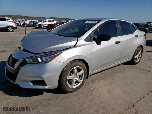 2020 Nissan Versa S with VIN 3N1CN8DV4LL897403, listed as a Copart auction lot 50269475 with 141,175 mi miles and Salvage Title. Bid and sale history available at carsss.com. Image 1.