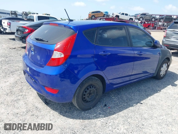 2013 Hyundai Accent GS with VIN KMHCT5AEXDU128879, listed as a IAAI auction lot 42463478 with 213,810 mi miles and . Bid and sale history available at DreamBid. Image 4.