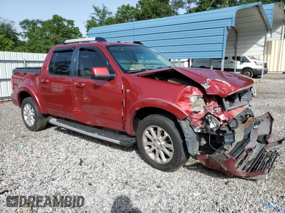 2007 Ford Explorer Sport Trac Limited with VIN 1FMEU33897UB34100, listed as a Copart auction lot 56944685 with 147,735 mi miles and Salvage title. Bid and sale history available at DreamBid. Image 4.