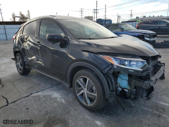 2021 Honda HR-V EX-L with VIN 3CZRU5H70MM718302, listed as a Copart auction lot 87515685 with 47,796 mi miles and Salvage Title. Bid and sale history available at carsss.com. Image 4.