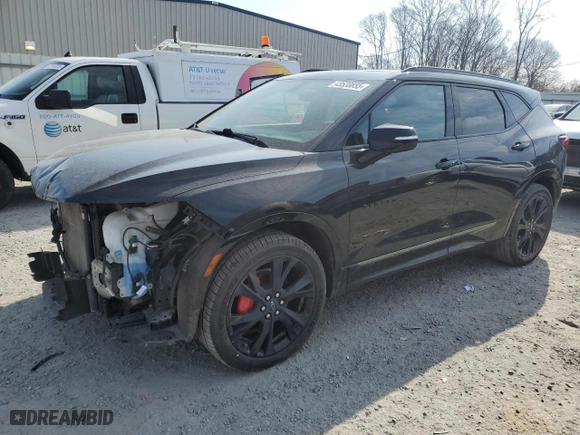 2020 Chevrolet Blazer RS with VIN 3GNKBERS2LS707870, listed as a Copart auction lot 43520855 with NaN miles and Salvage Title. Bid and sale history available at carsss.com. Image 1.
