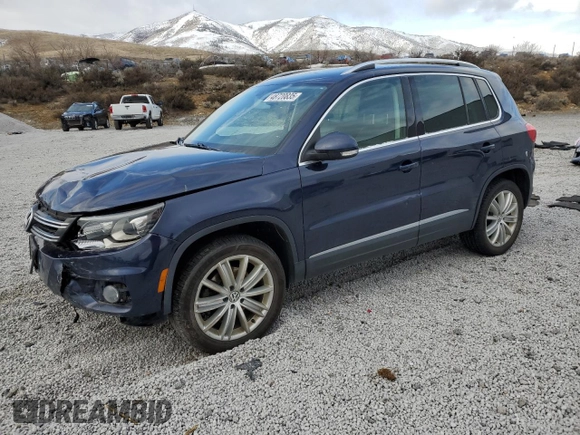 2016 Volkswagen Tiguan SE with VIN WVGBV7AX3GW532425, listed as a Copart auction lot 48720835 with 88,312 mi miles and Salvage Title. Bid and sale history available at DreamBid. Image 1.
