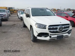 2020 Mercedes-Benz GLS with VIN 4JGFF5KE8LA050072, listed as a IAAI auction lot 41689696 with 66,877 mi miles. Bid and sale history available at carsss.com. Image 1.