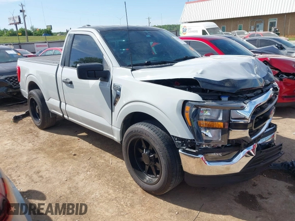 2023 Ford F-150 XL with VIN 1FTMF1C53PKF34184, listed as a IAAI auction lot 42242703 with 27,312 mi miles and . Bid and sale history available at DreamBid. Image 1.