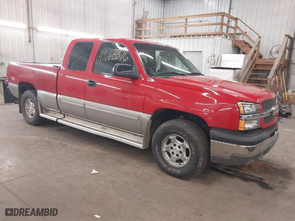 2003 Chevrolet Silverado 1500 LS with VIN 2GCEK19T831239811, listed as a IAAI auction lot 41663376 with 109,257 mi miles. Bid and sale history available at carsss.com. Image 1.