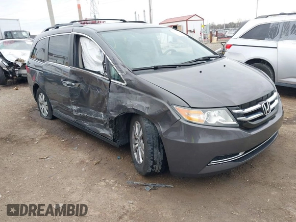 2015 Honda Odyssey EX z VIN 5FNRL5H45FB089268, wystawiony jako IAAI lot #41893484 z przebiegiem 117 402 mil mil oraz . Historia ofert i sprzedaży dostępna na DreamBid. Obrazek 1.