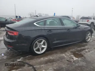 2018 Audi A5 Sportback Premium Plus with VIN WAUENCF57JA098481, listed as a Copart auction lot 38524434 with 49,740 mi miles. Bid and sale history available at carsss.com. Image 3.