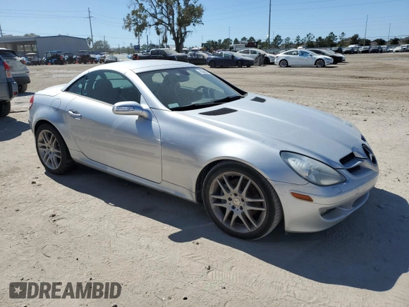 2008 Mercedes-Benz SLK-Class 3.0L with VIN WDBWK54F48F173124, listed as a Copart auction lot 76744214 with 0 mi miles and Non Repairable. Bid and sale history available at carsss.com. Image 4.