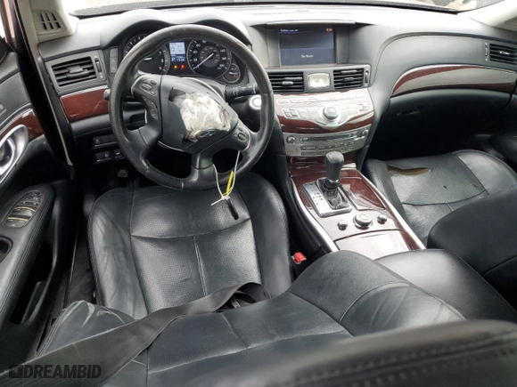 2015 Infiniti Q70L with VIN JN1BY1PP7FM601162, listed as a Copart auction lot 68583954 with 173,602 mi miles and Salvage Title. Bid and sale history available at carsss.com. Image 8.
