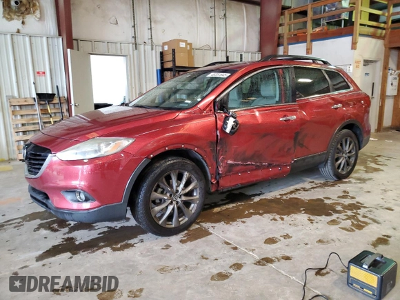2015 Mazda CX-9 Grand Touring with VIN JM3TB2DA5F0459109, listed as a Copart auction lot 48351845 with 111,604 mi miles and Salvage Title. Bid and sale history available at DreamBid. Image 1.