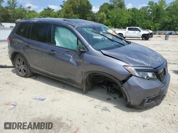 2021 Honda Passport EX-L с VIN 5FNYF8H59MB041430, выставлен на аукционе Copart как лот 56387105 с пробегом 31 232 миль миль и Списание • Salvage title. История ставок и продаж доступна на DreamBid. Изображение 4.