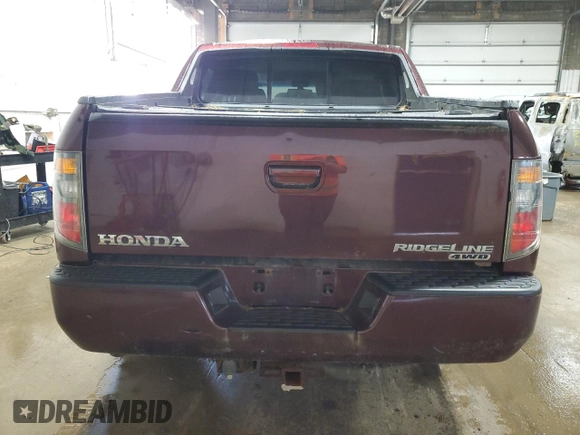 2008 Honda Ridgeline RTL with VIN 2HJYK16558H509591, listed as a Copart auction lot 59893235 with 210,513 mi miles and Clean title. Bid and sale history available at DreamBid. Image 6.