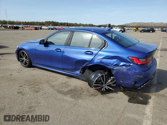 2020 BMW 3 Series M340i xDrive with VIN WBA5U9C00LFH68766, listed as a Copart auction lot 49077125 with 56,730 mi miles and Salvage Title. Bid and sale history available at DreamBid. Image 2.